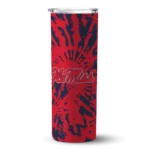 personalized-ole-miss-rebels-metallic-grid-red-skinny-tumbler-best-selling.webp