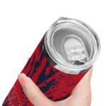 personalized-ole-miss-rebels-metallic-grid-red-skinny-tumbler-best-selling.webp