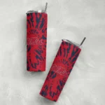 personalized-ole-miss-rebels-metallic-grid-red-skinny-tumbler-best-selling.webp
