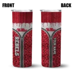 personalized-ole-miss-rebels-sparkle-drip-red-skinny-tumbler-best-selling.webp