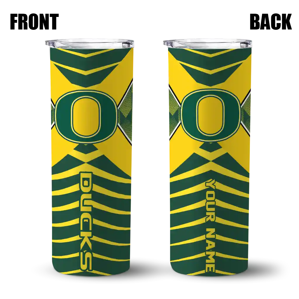 personalized-oregon-ducks-camo-texture-green-skinny-tumbler-fashion-forward-1.webp