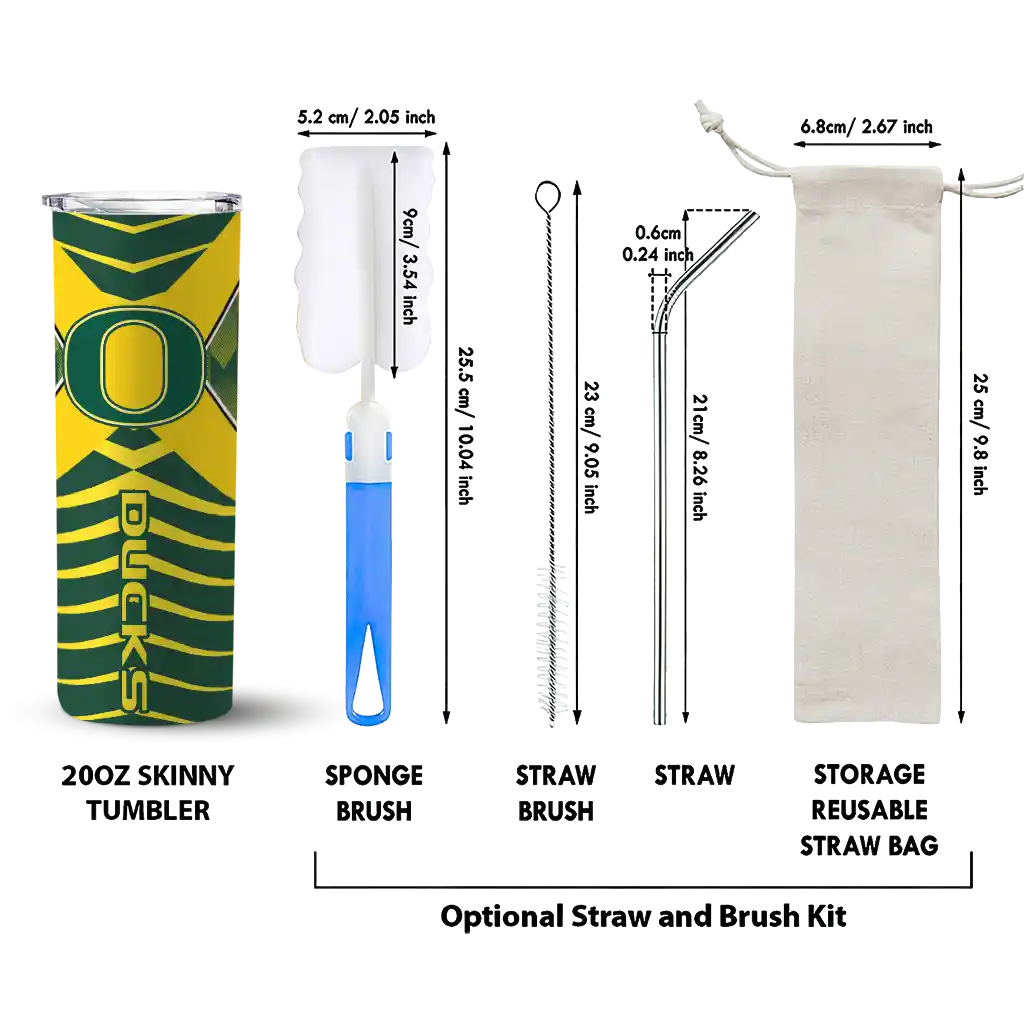 personalized-oregon-ducks-camo-texture-green-skinny-tumbler-new-arrival-1.webp