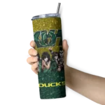 personalized-oregon-ducks-kiss-band-yellow-skinny-tumbler-best-selling-1.webp
