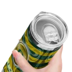 personalized-oregon-ducks-patterned-waves-green-skinny-tumbler-best-selling.webp