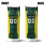 personalized-oregon-ducks-stacked-diamond-green-skinny-tumbler-best-selling.webp