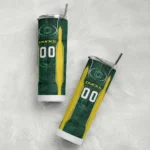 personalized-oregon-ducks-stacked-diamond-green-skinny-tumbler-best-selling.webp