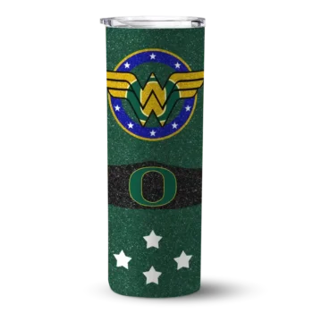 Personalized Oregon Ducks Star Cluster Green Skinny Tumbler