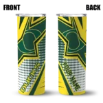 personalized-oregon-ducks-web-stripes-green-white-skinny-tumbler-best-selling.webp