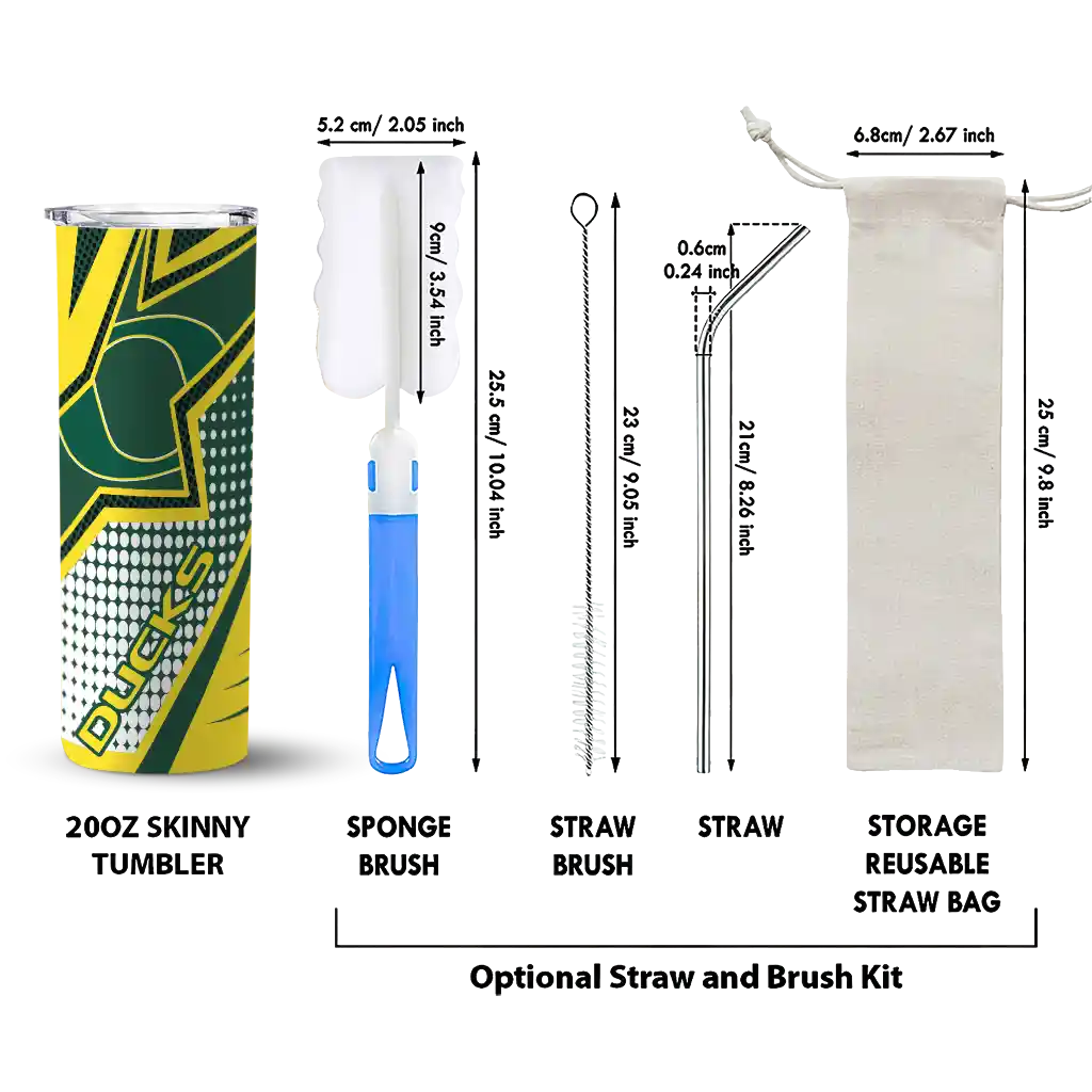 personalized-oregon-ducks-web-stripes-green-white-skinny-tumbler-new-arrival.webp