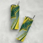 personalized-oregon-ducks-web-stripes-green-white-skinny-tumbler-best-selling.webp