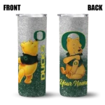personalized-oregon-ducks-winnie-the-pooh-green-gray-skinny-tumbler-best-selling.webp