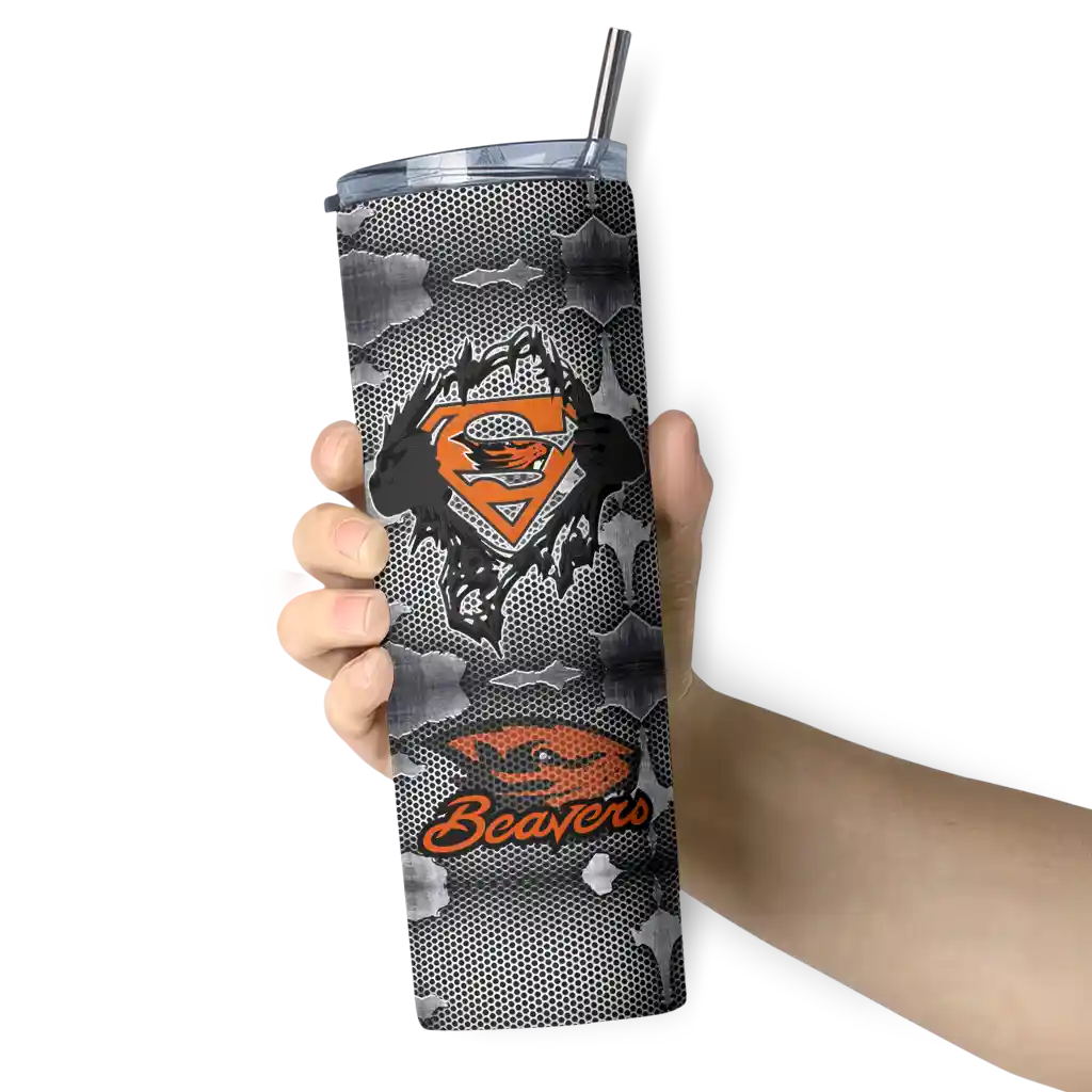 personalized-oregon-state-beavers-chevron-v-orange-gray-skinny-tumbler-premium-grade-2.webp