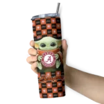personalized-oregon-state-beavers-yoda-cozy-orange-black-skinny-tumbler-best-selling-1.webp