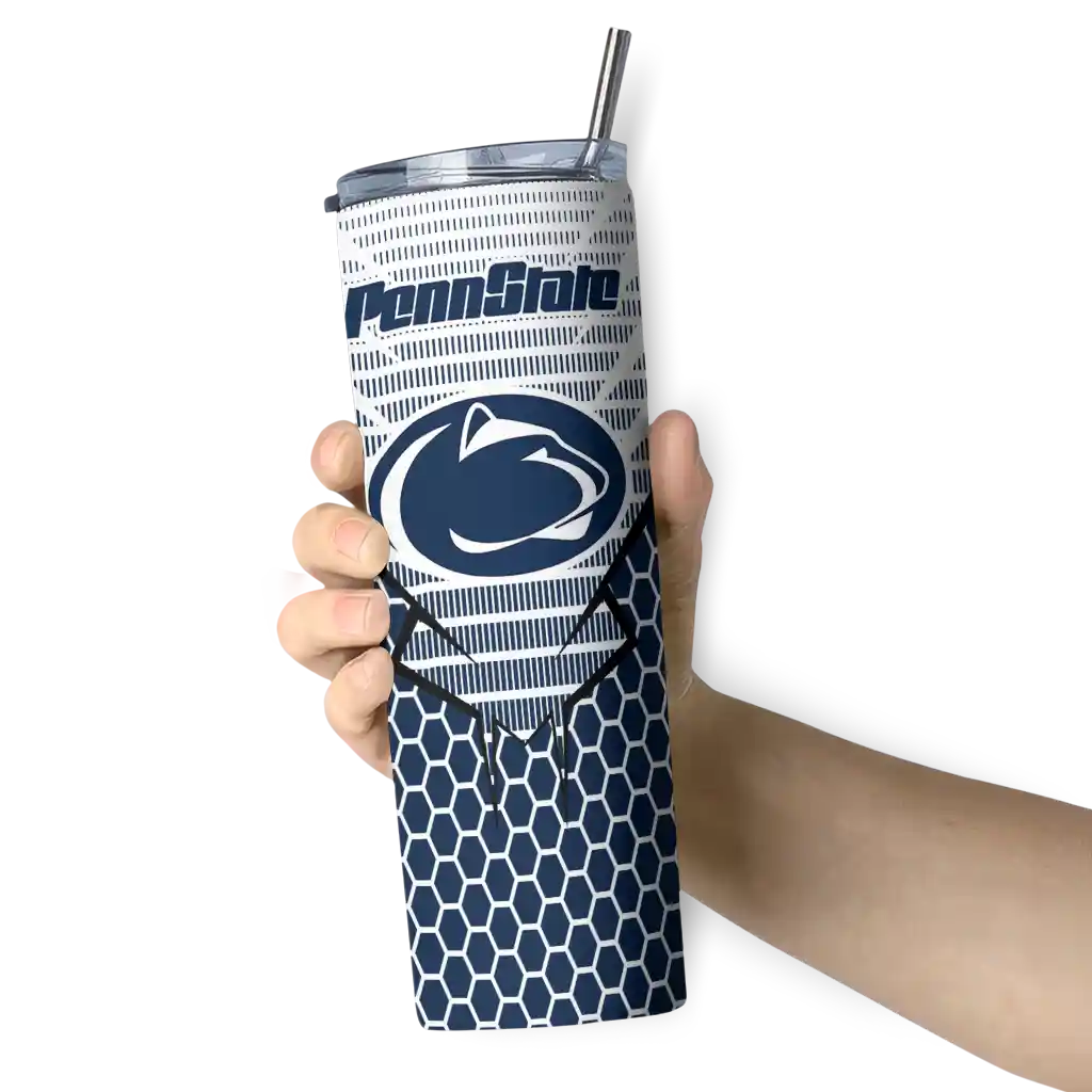 personalized-penn-state-nittany-lions-chevron-stripes-blue-skinny-tumbler-premium-grade-1.webp
