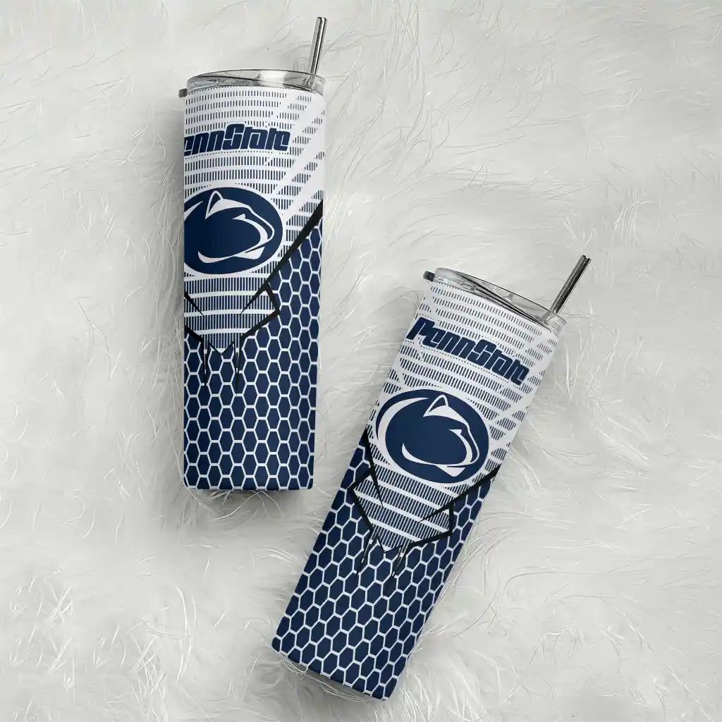 personalized-penn-state-nittany-lions-chevron-stripes-blue-skinny-tumbler-top-rated.webp