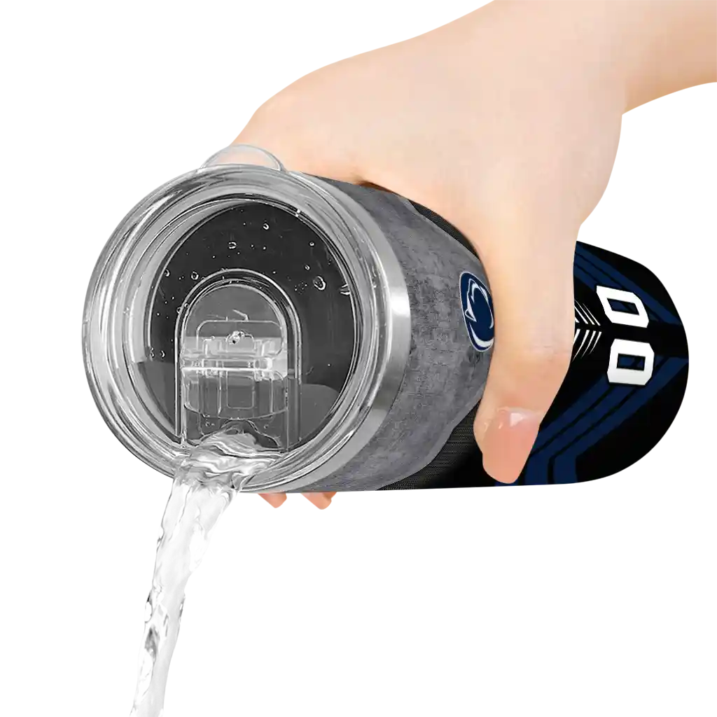 personalized-penn-state-nittany-lions-hexagon-honeycomb-blue-black-skinny-tumbler-latest-model-2.webp