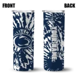 personalized-penn-state-nittany-lions-metallic-grid-blue-skinny-tumbler-best-selling-1.webp