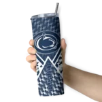 personalized-penn-state-nittany-lions-monogram-burst-blue-white-skinny-tumbler-best-selling.webp