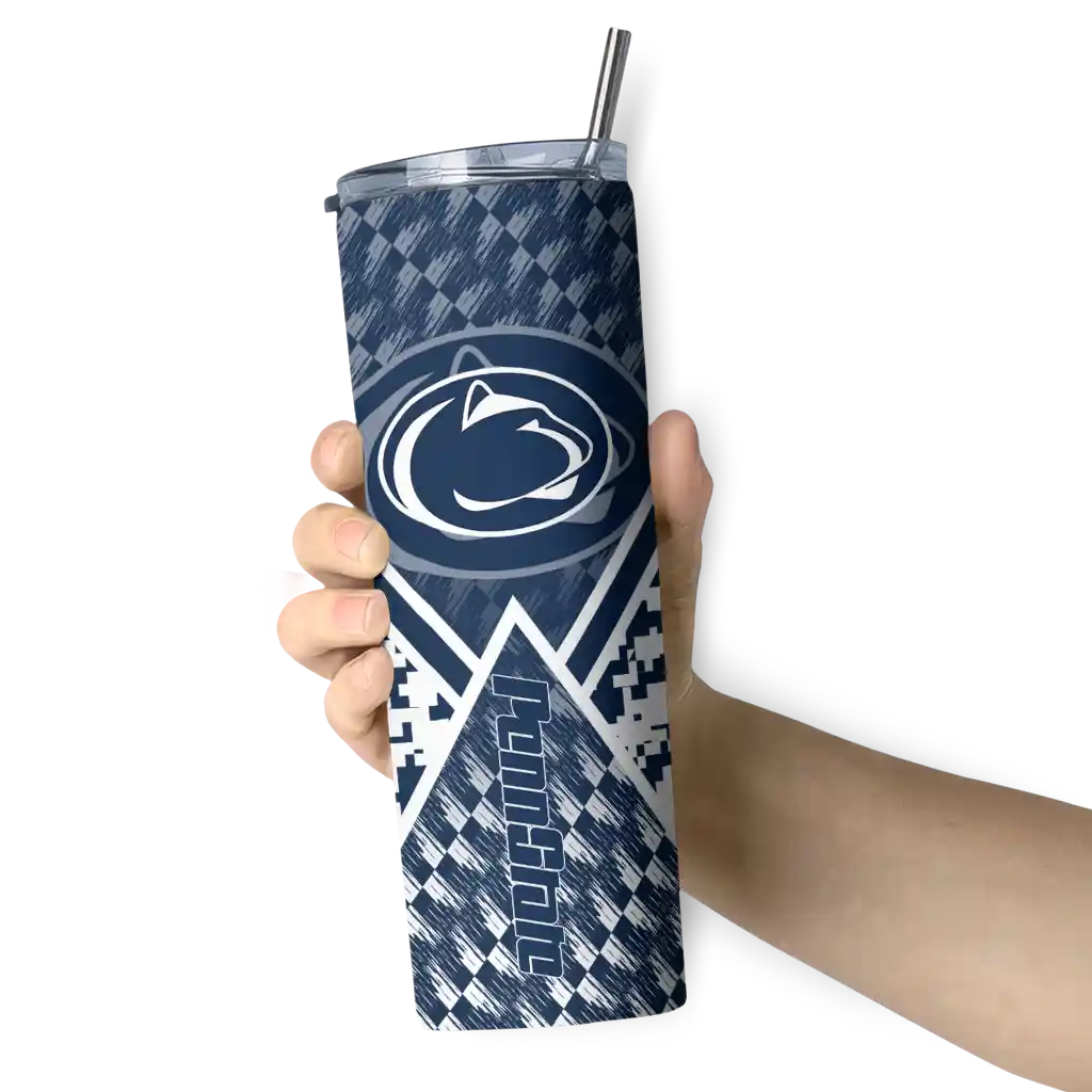 personalized-penn-state-nittany-lions-monogram-burst-blue-white-skinny-tumbler-premium-grade.webp