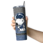 personalized-penn-state-nittany-lions-snoopy-attitude-blue-skinny-tumbler-best-selling.webp