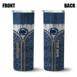 personalized-penn-state-nittany-lions-sparkle-drip-blue-skinny-tumbler-best-selling.webp
