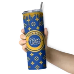 personalized-pittsburgh-panthers-camo-streak-royal-blue-skinny-tumbler-best-selling.webp