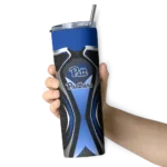 personalized-pittsburgh-panthers-superman-emblem-royal-blue-black-skinny-tumbler-best-selling.webp