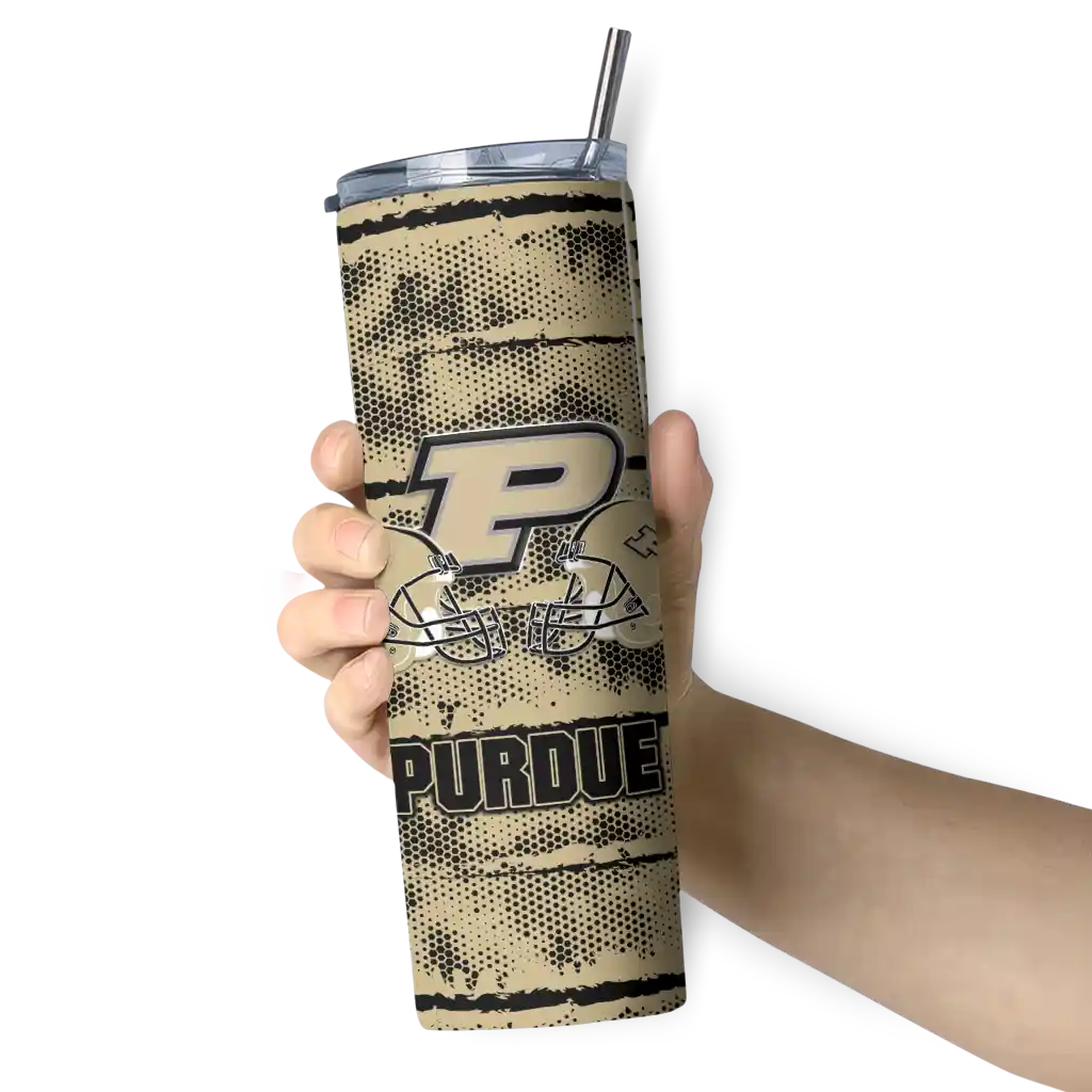 personalized-purdue-boilermakers-chevron-patch-gold-skinny-tumbler-premium-grade.webp