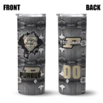 personalized-purdue-boilermakers-chevron-v-gold-gray-skinny-tumbler-best-selling.webp