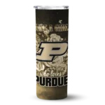 personalized-purdue-boilermakers-rose-romance-gold-black-skinny-tumbler-best-selling.webp