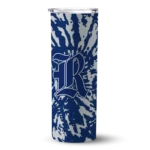 personalized-rice-owls-metallic-grid-navy-blue-skinny-tumbler-best-selling.webp