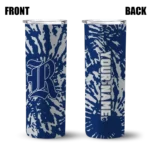 personalized-rice-owls-metallic-grid-navy-blue-skinny-tumbler-best-selling.webp