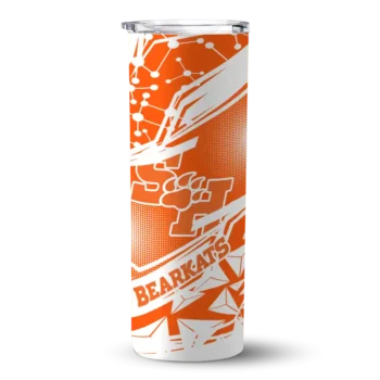 Personalized Sam Houston Bearkats Helmet Clash Orange Skinny Tumbler