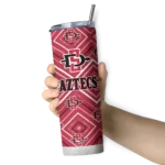 personalized-san-diego-state-aztecs-zipper-leopard-red-skinny-tumbler-best-selling.webp