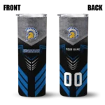 personalized-san-jose-state-spartans-hexagon-honeycomb-blue-black-skinny-tumbler-best-selling.webp
