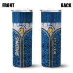 personalized-san-jose-state-spartans-sparkle-drip-blue-skinny-tumbler-best-selling.webp