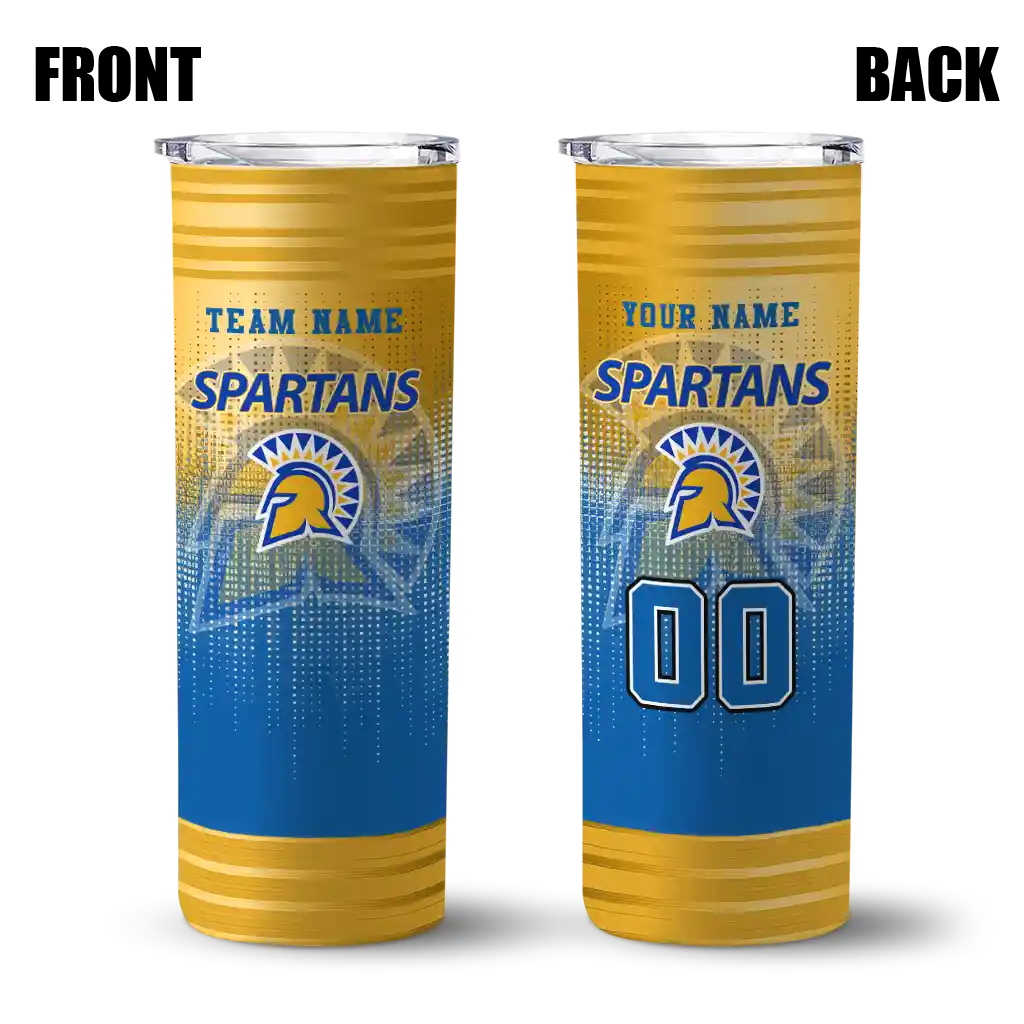 personalized-san-jose-state-spartans-swirl-texture-blue-skinny-tumbler-fashion-forward-3.webp