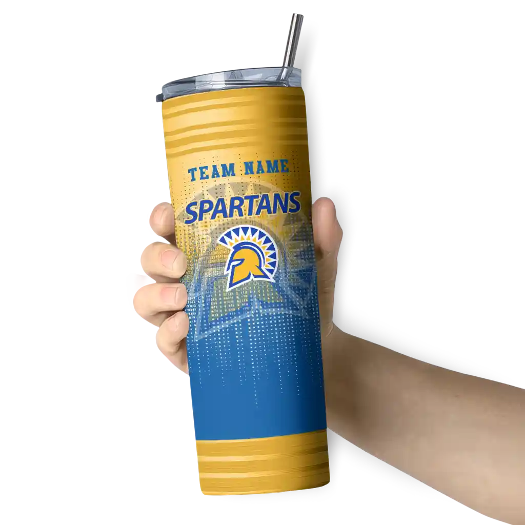 personalized-san-jose-state-spartans-swirl-texture-blue-skinny-tumbler-premium-grade.webp