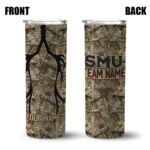 personalized-smu-mustangs-antler-flow-camo-skinny-tumbler-best-selling.webp