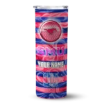 personalized-smu-mustangs-patterned-waves-blue-skinny-tumbler-best-selling.webp