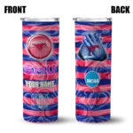 personalized-smu-mustangs-patterned-waves-blue-skinny-tumbler-best-selling.webp