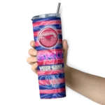 personalized-smu-mustangs-patterned-waves-blue-skinny-tumbler-best-selling.webp