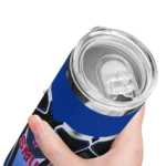 personalized-smu-mustangs-superman-emblem-blue-black-skinny-tumbler-best-selling.webp