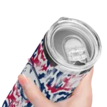 personalized-south-alabama-jaguars-claw-marks-blue-white-skinny-tumbler-best-selling.webp