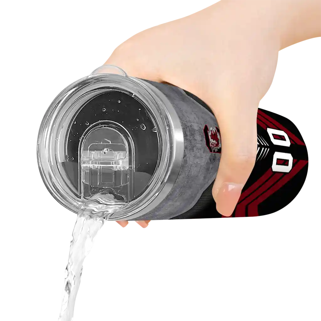 personalized-south-carolina-gamecocks-hexagon-honeycomb-garnet-black-skinny-tumbler-latest-model.webp