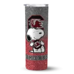 personalized-south-carolina-gamecocks-snoopy-attitude-garnet-skinny-tumbler-best-selling-1.webp