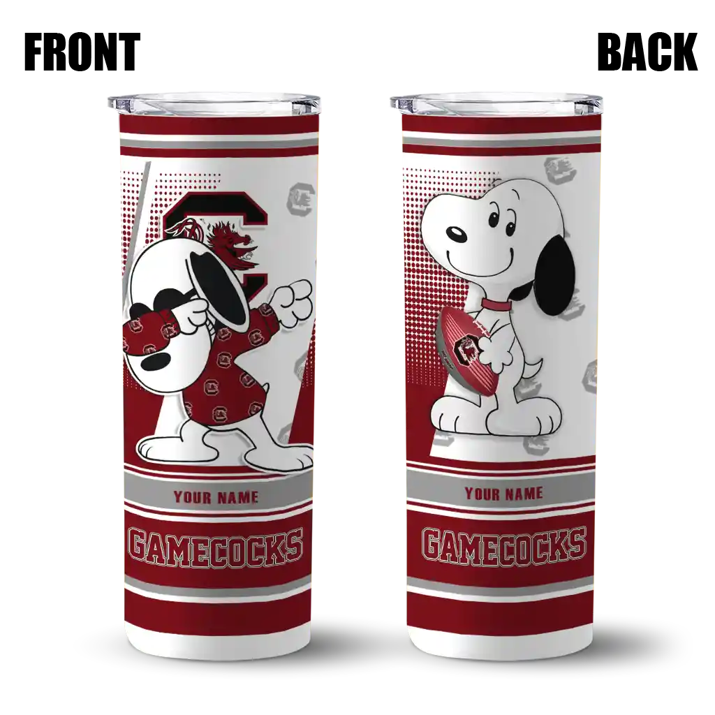 personalized-south-carolina-gamecocks-snoopy-dog-garnet-white-skinny-tumbler-fashion-forward.webp