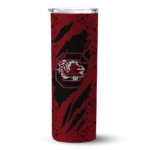 personalized-south-carolina-gamecocks-star-pop-garnet-black-skinny-tumbler-best-selling.webp