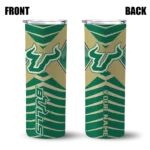 personalized-south-florida-bulls-camo-texture-green-skinny-tumbler-best-selling.webp