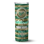 personalized-south-florida-bulls-patterned-waves-green-skinny-tumbler-best-selling-1.webp